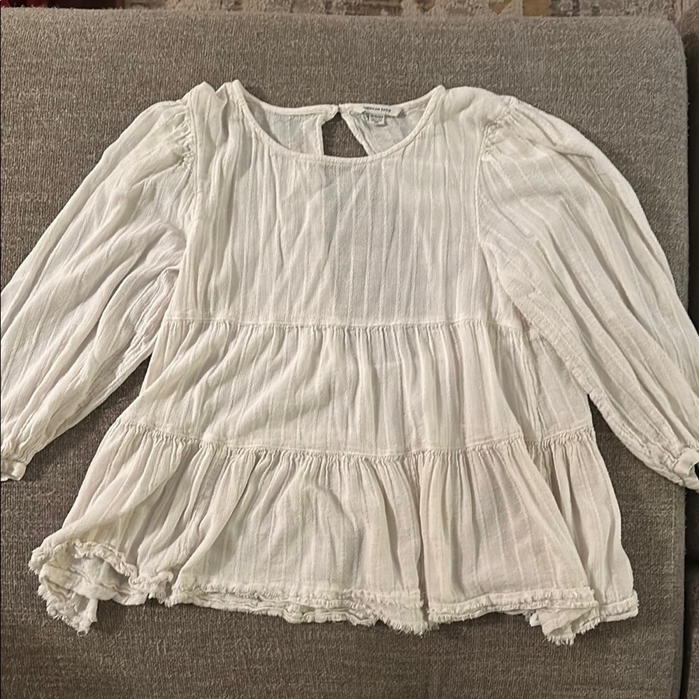 American Eagle Outfitters White Blouse
